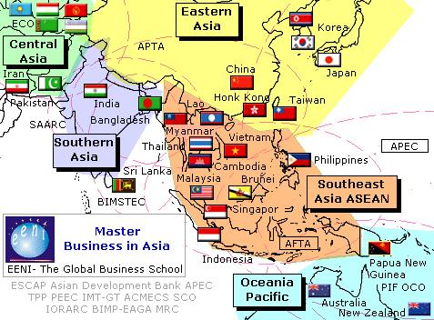 Außenhandel Geschäftsessen Asien